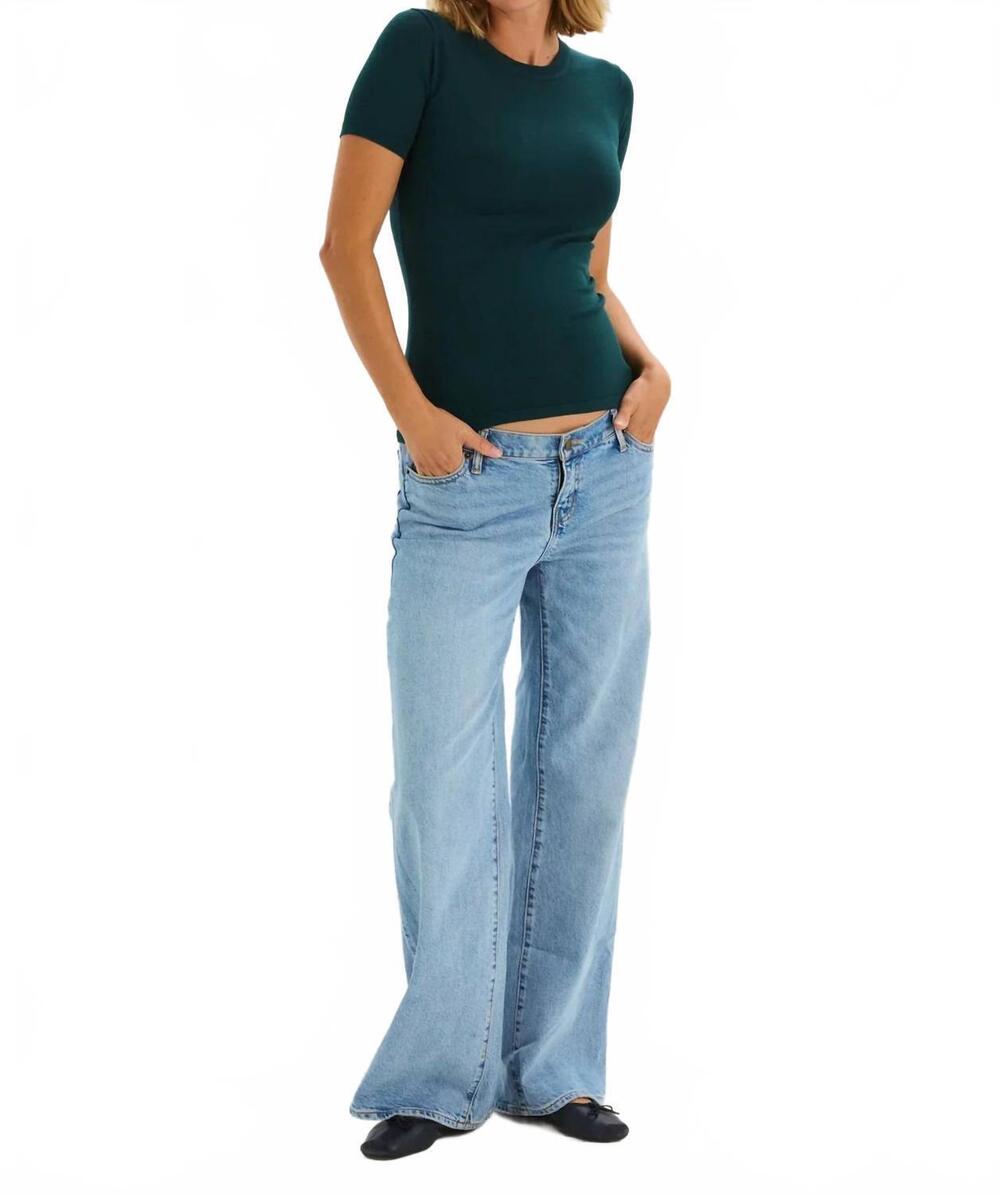 NEW HATCH softsculpt sweater tee - maternity in pine